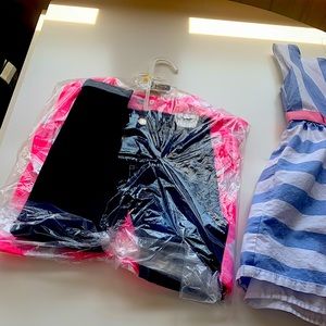Girls Size 5 Polo Set and Size 6 Carter Dress